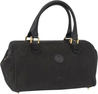 Fendi Pre-owned Handbags, female, Black, Size: ONE SIZE Pre-owned Canvas Handbag