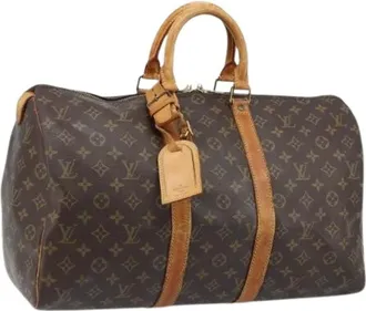 Louis Vuitton Pre-owned Weekend Bags, female, Brown, Size: ONE SIZE Pre-owned Weekend Bag
