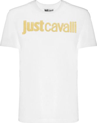 Just Cavalli T-Shirt - Dames - T-shirts - Wit - M - Katoen - Tops