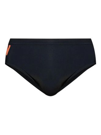 Dsquared2 logo-print swim trunks - men - Polyamide - 52 - Black