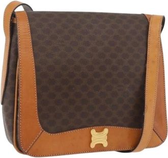 Celine Pre-owned Cross Body Bags, female, Brown, Size: ONE SIZE Pre-owned Vintage Shoulder Bag