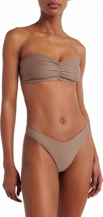 JADE Swim Ava Bandeau Bikini Top In Nude