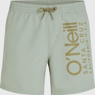 O'Neill Badeshorts ONEILL ONEILL CALI 16 SWIMSHORTS, Herren, Gr. XXL (56), N-Gr, marble arch, Obermaterial: 100% Polyester, Badehosen Badeshorts, mit Seiten- 
