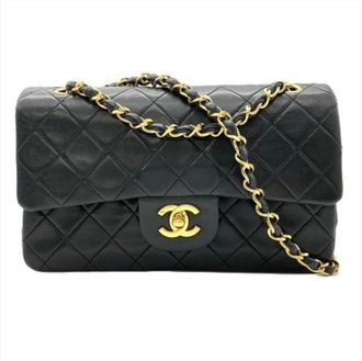 Chanel Pre-owned Vintage Shoulder Bag - Dames - Vintage Schoudertas - Zwart - ONE Size - Leer - Vintage