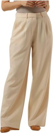 Envii Zand Enline Pants voor dames - Dames - Wijde Broeken - Beige - XS - Broeken