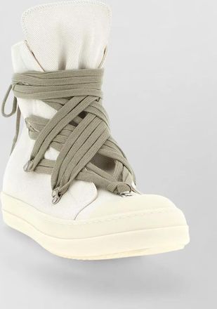 Rick Owens megalace high top sneakers metal eyelets sole