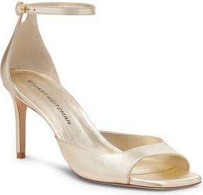 Stuart Weitzman Nudista Ankle Strap Sandal in Light Gold at Nordstrom Rack, Size 10.5