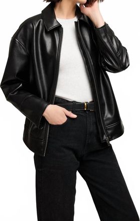 Gentle Fawn Audrey Vegan Leather Jacket In Black
