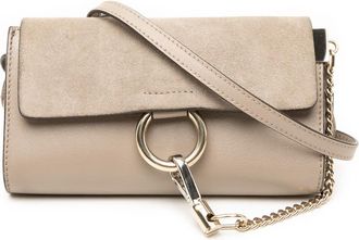Chlo&eacute; Pre-owned Chloe Mini Calfskin and Suede Faye Chain Crossbody Ladies 2IQSHTZKK5UA19DN
