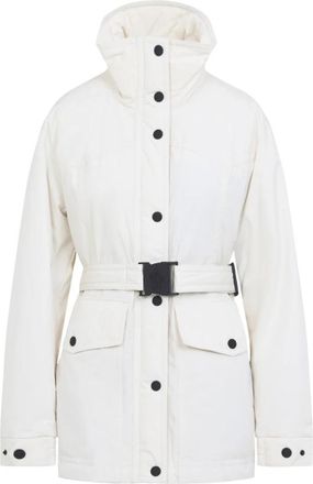 Moncler Caramagne Riemenjas - Dames - Winterjassen - Wit - L - Leer - Jassen