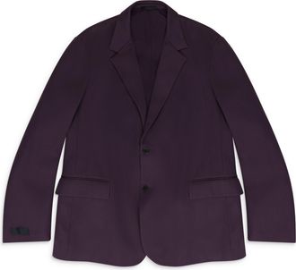 Lanvin BLACK PADDED SINGLE BREAST JACKET