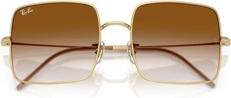 Ray-Ban Rbr 0104S Square Reverse - Dames - Zonnebrillen - Geel - 54 MM - Accessoires