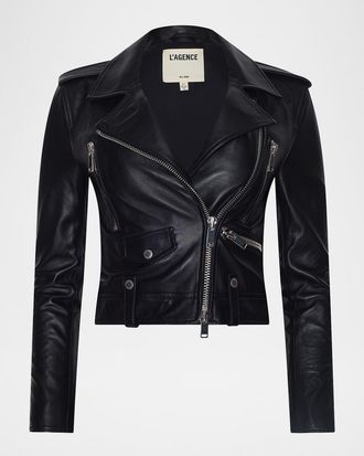 L'agence Blakely Leather Biker Jacket