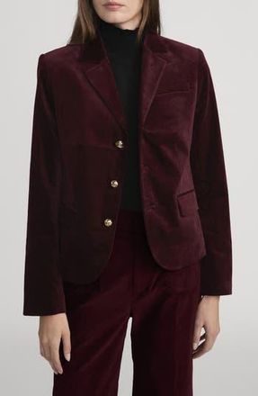 Frame Denim The Velvet Smart Blazer in Cabernet at Nordstrom Rack, Size 10