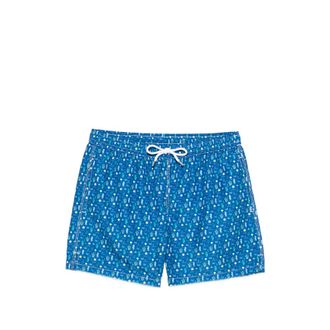 Fedeli Drawstring Graphic Swim Shorts