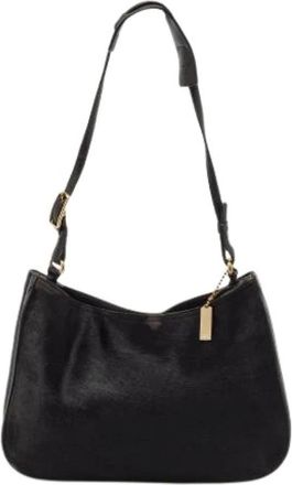 Coach Pre-owned Shoulder Bags, female, Black, Size: ONE SIZE Pre-owned Leather Shoulder Bag