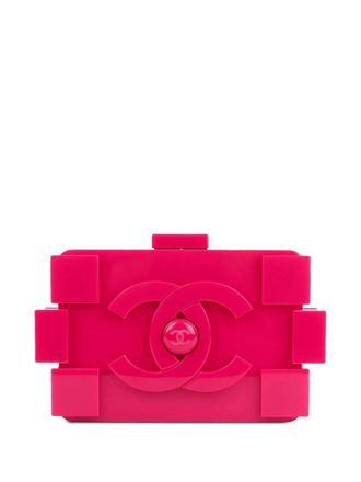 Chanel Lego Brick Minaudière clutch bag - unisex - Plexiglass - One Size - Pink