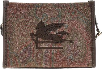 Etro Paisley pouch with Pegaso patch Woman One Size