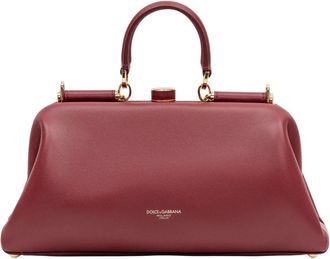 Dolce & Gabbana Borsa Spalla Tracolla - Dames - Handtassen - Rood - ONE Size - Leer - Tassen