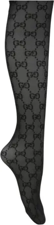 Gucci Ondergoed, Dames, Zwart, XL, Interlocking GG Jacquard Sokken