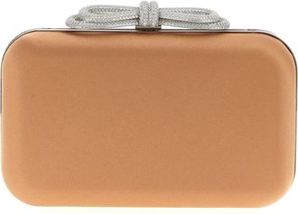 Mach & Mach double Bow Satin Clutch
