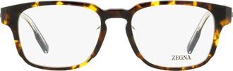 Ermenegildo Zegna EZ5262-F Alternative Fit Rectangle Eyeglasses - Havana