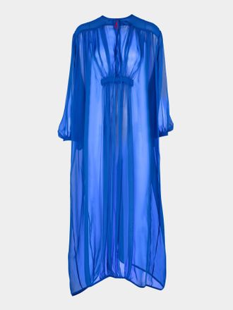 Les Vacances d'Irina The Hazy Nipple Silk Long Dress One Size