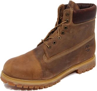 Timberland H1198 Anfibio Vintage Effect Leren Boot - Heren - Veterlaarzen - Bruin - 47 1/2 EU - Leer - Schoenen