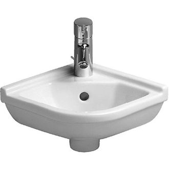 Duravit Duravit - Lavabo De Esquina Starck 3 44cm, Con Rebosadero, 1 Agujero Para