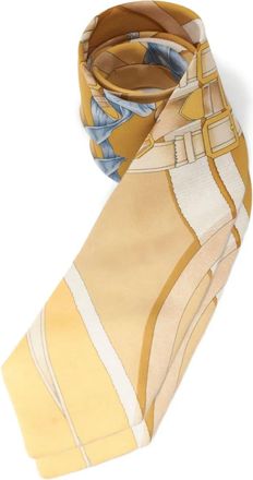 Herm&egrave;s Cravatta in seta - Giallo