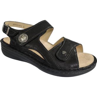 Finn Comfort Barbuda Sandal in Nero Vegas at Nordstrom, Size 10-10.5Us
