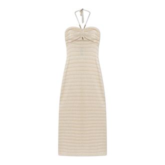 Melissa Odabash Maxi Dresses, female, Yellow, Size: XS Mila Off-Shoulder Dress