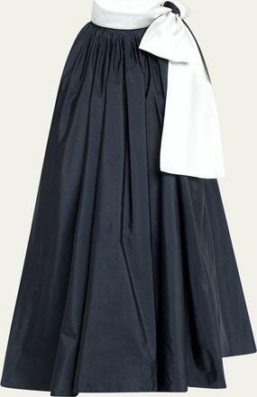 Max Mara Beber Bow-Neck Shift Mini Dress