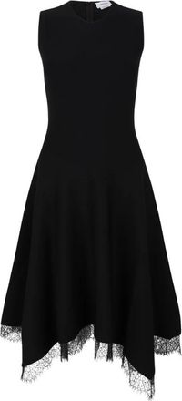 Alexander McQueen Dames, Jurken, Zwart, Maat: XS