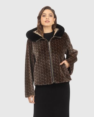 Gorski REVERSIBLE MERINO SHEARLING LAMB JACKET