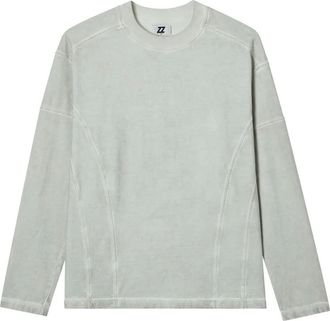 Izzue T-shirt a maniche lunghe con inserti - Blu