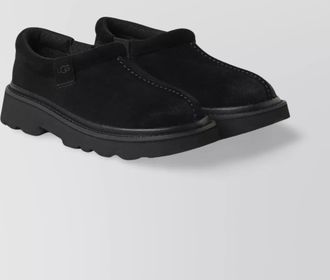 UGG suede slip-on lace-up shoes