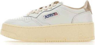 Autry Medalist Platform - Dames - Sneakers - Wit - 40 EU - Katoen - Schoenen