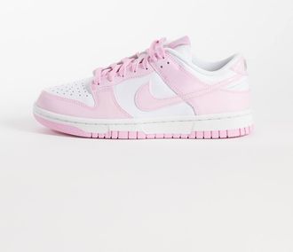 Nike Dunk - Sneakers basse rosa e bianche-Bianco