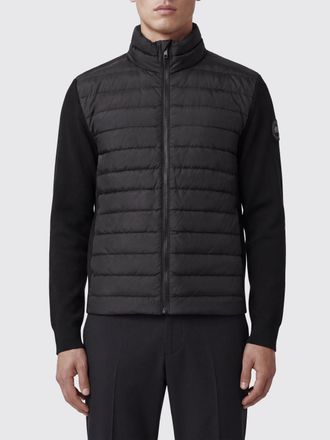 Canada Goose Short Recycled Nylon Down Jacket with High Neck and Applied Logo