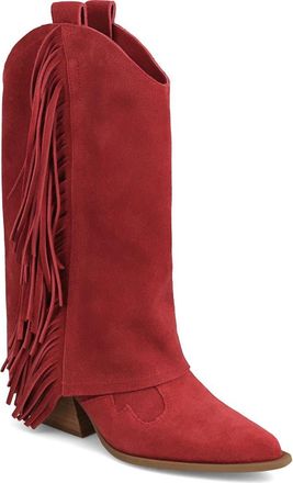 Mia Deston Pointed Toe Western Boot in Red at Nordstrom, Size 6.5