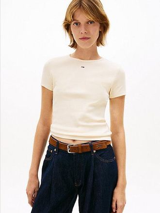 Tommy Hilfiger Ribbed Slim Crew Neck T-shirt