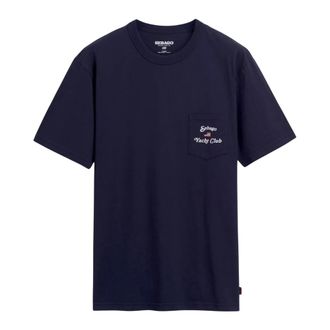 Sebago T-Shirts, male, Blue, Size: 2XL New Howland