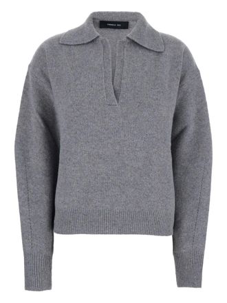 Federica Tosi polo-neck sweater - Grey
