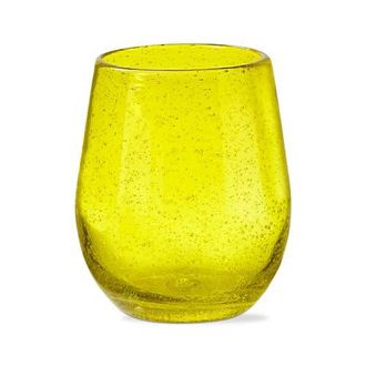 Tag Bubble Glass Stemless Wine Glass for Parents Gift in Yellow at Nordstrom