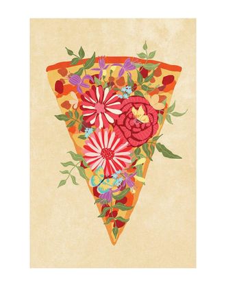 iCanvas Slice Of Flower Pizza by Raissa Oltmanns Wall Art