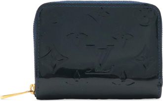 Louis Vuitton Blue Nuit Leather Coin Purse/Coin Case (Pre-Owned)