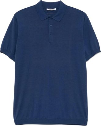KANGRA Polo in maglia fine - Blu