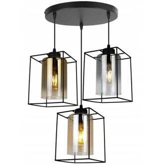 OEM L&aacute;mpara Colgante Moderna Y Elegante Con Pantalla De Cristal