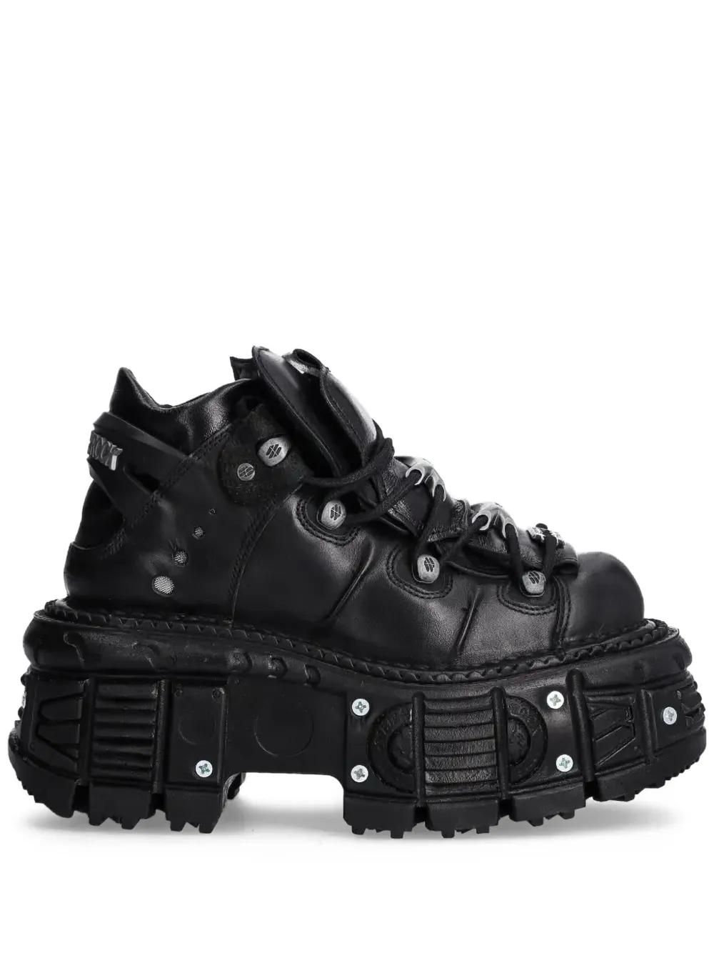 VETEMENTS x New Rock レザー プラットフォーム スニーカー Vetements X New Rock 'platform' Sneakers | italist